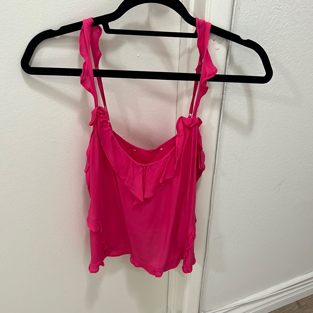 Pink, thin strap top